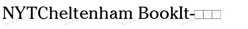 NYTCheltenham BookIt字体转换